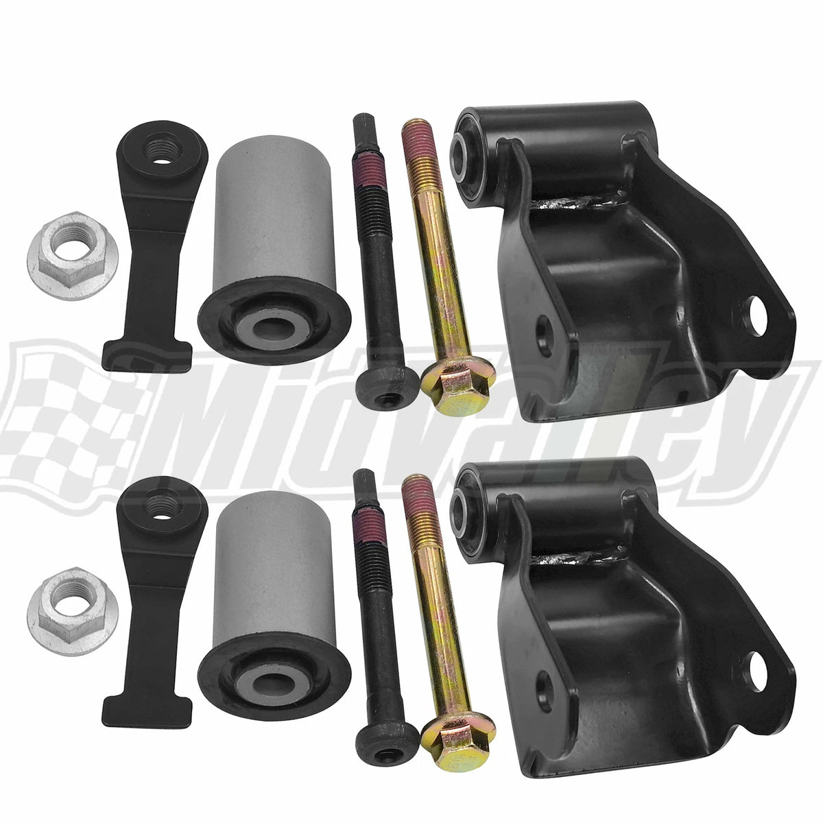 2X Rear Leaf Spring Shackle for Dodge Ram 2500 3500 1500 (2003–2010)