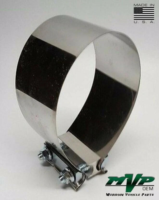 Exhaust Clamp for Universal Applications (4" Stainless Steel)
