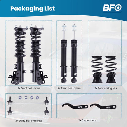 Coilovers Suspension Kit for Honda Civic (2012–2015)