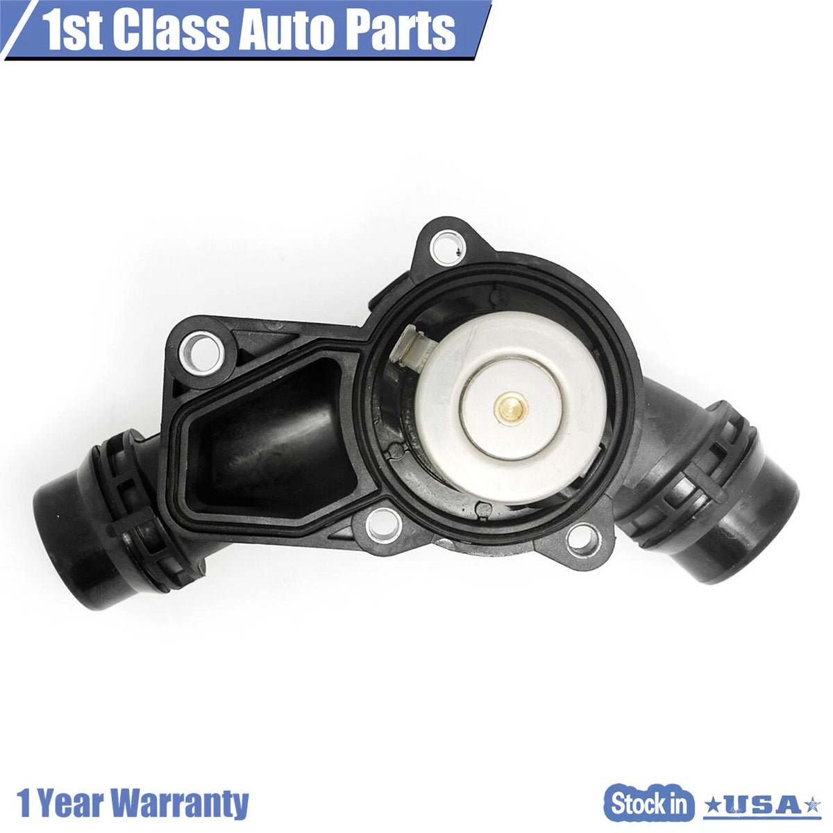 Thermostat Housing for BMW E46 E39 X5 X3 Z3 Z4 325i 1999–2006 w/Sensor