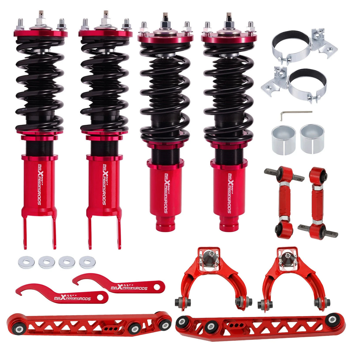 Full Coilovers & Control Arms & Camber Kit for Honda Civic (1996–2000)