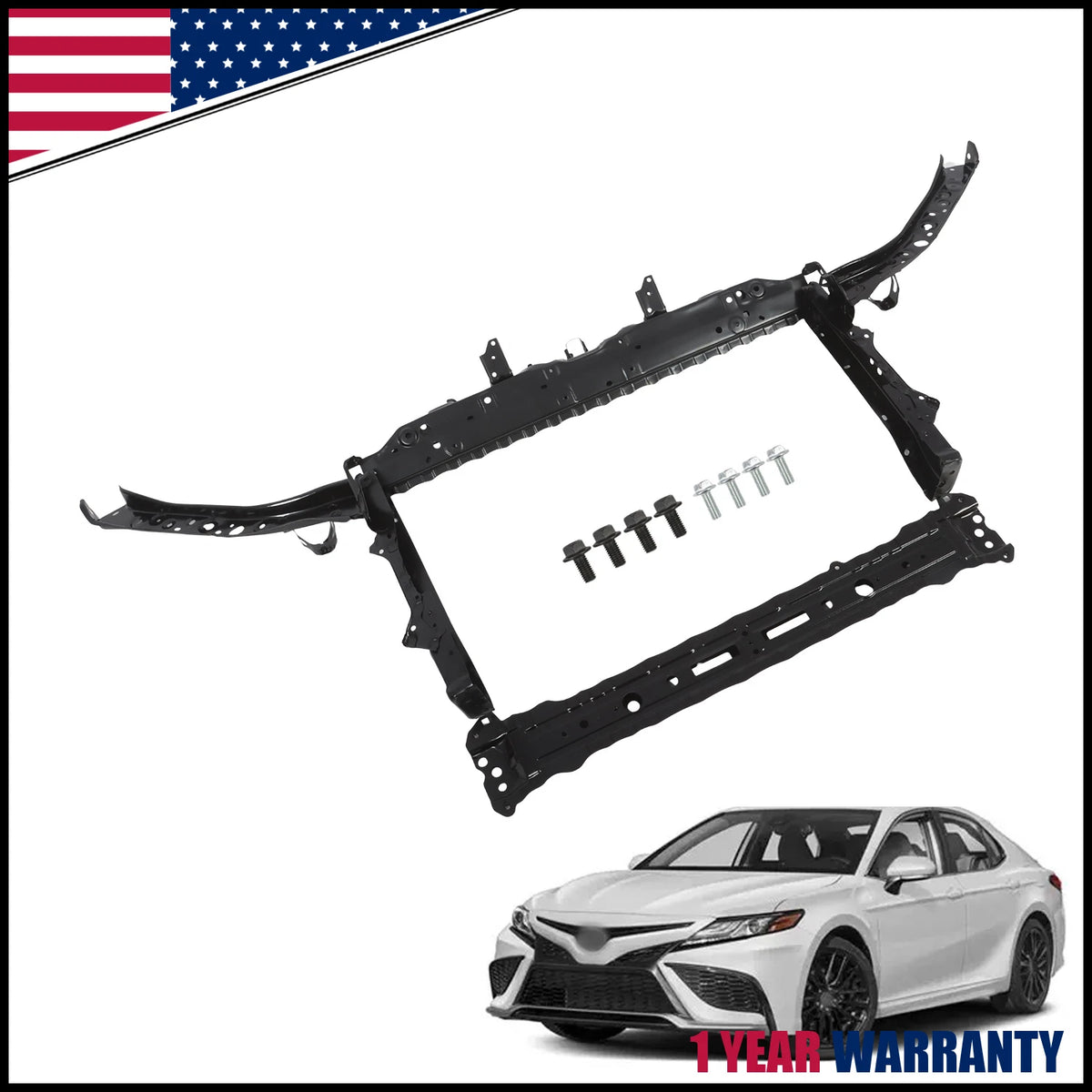 Front Steel Radiator Core Support Bracket for Toyota Camry (2018–2024)