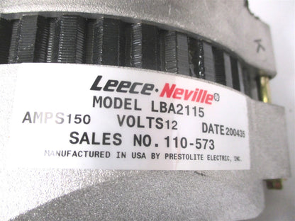 Leece Neville Alternator 12V 150A J180 Mount for (LBA2115)