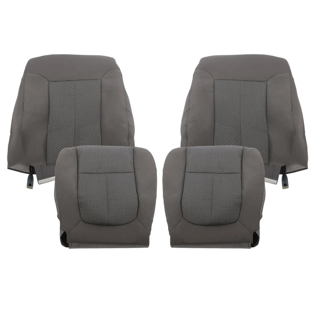 Front Cloth Seat Cover Gray & Driver Foam for Ford F250 F350 FX4 (2011–2016)