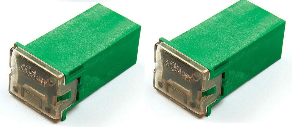 2X 40 Amp Female Maxi Fuses for Flosser FMX JCASE Type (Made in Japan)