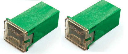2X 40 Amp Female Maxi Fuses for Flosser FMX JCASE Type (Made in Japan)