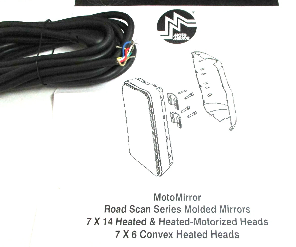 Heated Motorized Mirror for MOTO Roadscan Series (RSM714BHML)