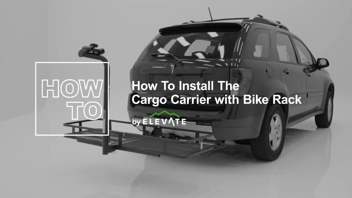 Steel Basket Cargo Carrier with Bike Rack for 2" Receiver (BCCB-1169-2)