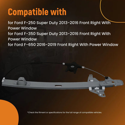 Front Right Power Window Regulator for Ford F-250/F-350 Super Duty (2013–2016)