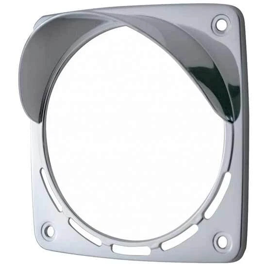 Chrome Plastic Square Turn Signal Light Bezel for United Pacific (32118)