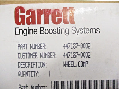 Turbo Compressor Wheel for Garrett (TL9211, TV9409)