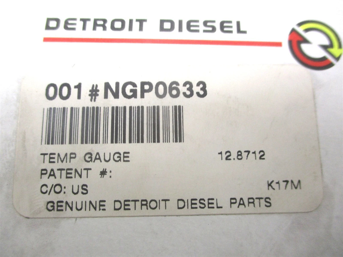 Water Temp Gauge for Detroit Diesel (100°F to 250°F) GP0633A