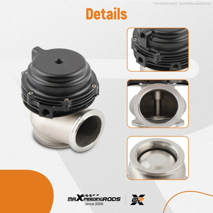 44mm External Wastegate V-Band Flange Turbo 14PSI Springs for Universal