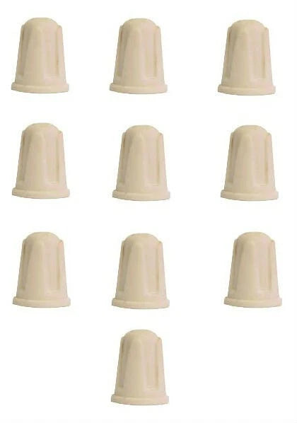 Set of 10 Ceramic Twist Screw On Wire Connectors 10-22 Ga