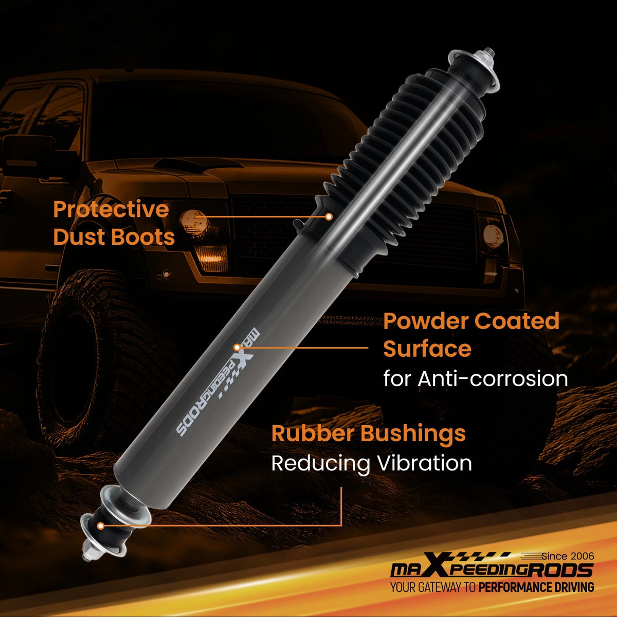 Steering Stabilizer for Ford Bronco F-150 F-250 F-350 4WD/2WD (1980–1996)