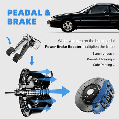 Vacuum Power Brake Booster 54-74211 for Ford Bronco F-100 F-150 F-250 (1984–1988)