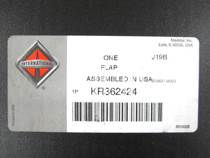 Set of 2 Black Poly Mud Flaps for International (24" x 24" x 1/4")