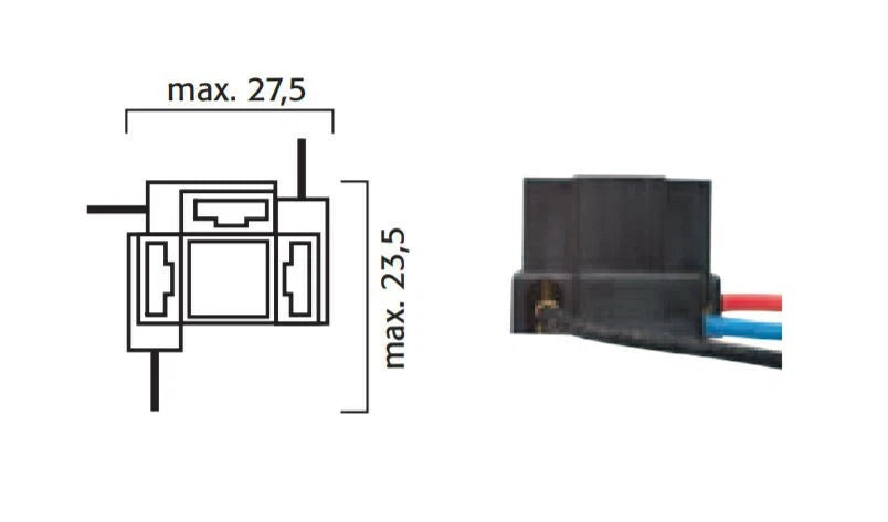 Flösser 4445 H4 Halogen Bulb Socket for