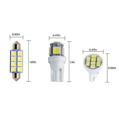 Set of 28x LED Dome License Plate Interior Bulbs for Ford F150 F250 F350 (1999–2020)