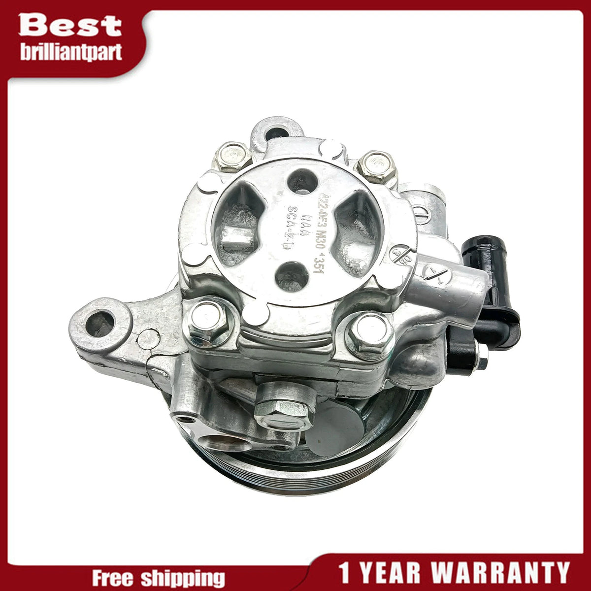 Power Steering Pump with Pulley for Honda Accord 2003–2007 2.4L