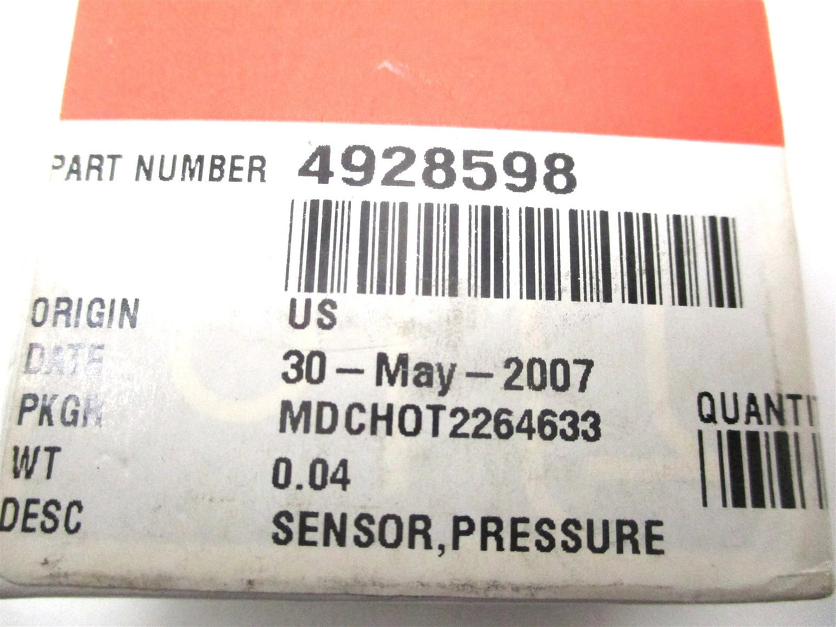 Pressure Sensor for Cummins QSX15 (4928598)