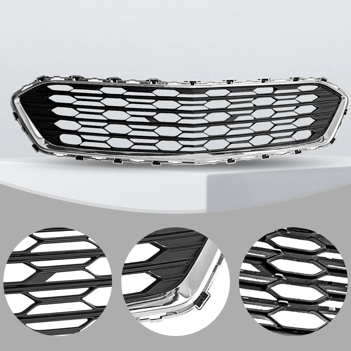 Front Bumper Lower Grille w/Chrome for Chevrolet Cruze (2016–2018)