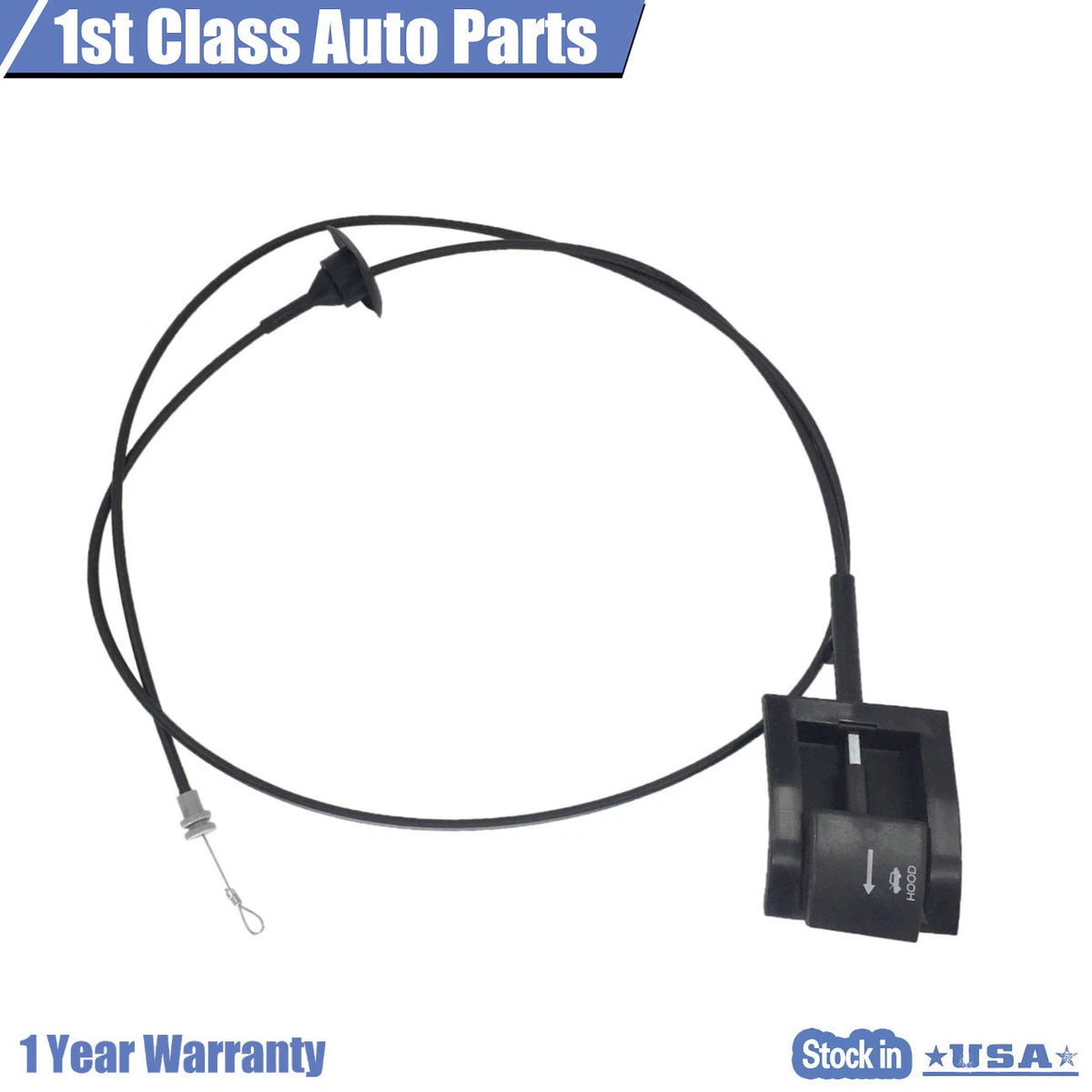 Hood Release Cable for Ford F150 F250 F350 Bronco (1987–1991) E7TZ16916A