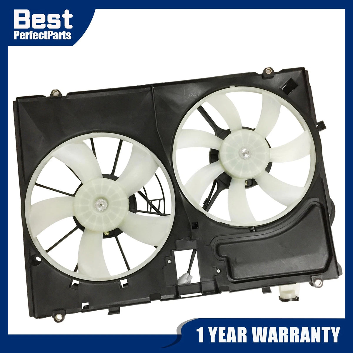 Radiator Cooling Fan with Reservoir Tank for Toyota Sienna (2004–2005) 163630A130