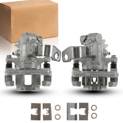 Set of 2 Rear Brake Calipers w/ Bracket for Honda Civic Acura (2006–2018) 19-B3299 19-B3298