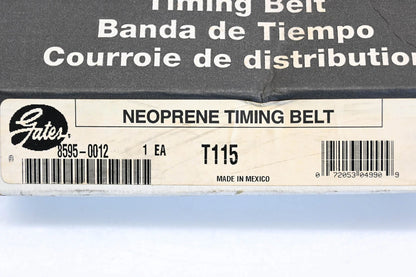 Gates T115 Neoprene Timing Belt for (NOS)