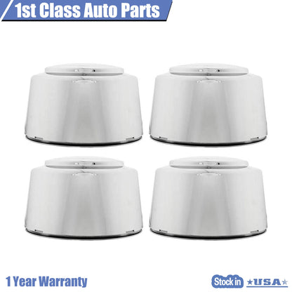 Set of 8 Lug Chrome Wheel Center Hub Caps for Ford E-250 (1995–2008)