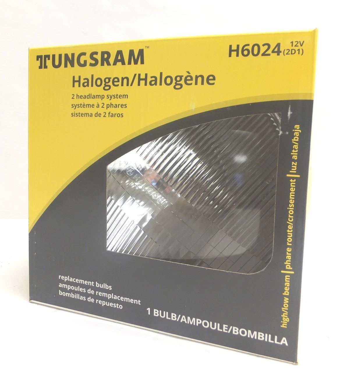 H6024 Sealed Beam Headlight Lamp for Wagner GE (7" Round, 3 Prong)