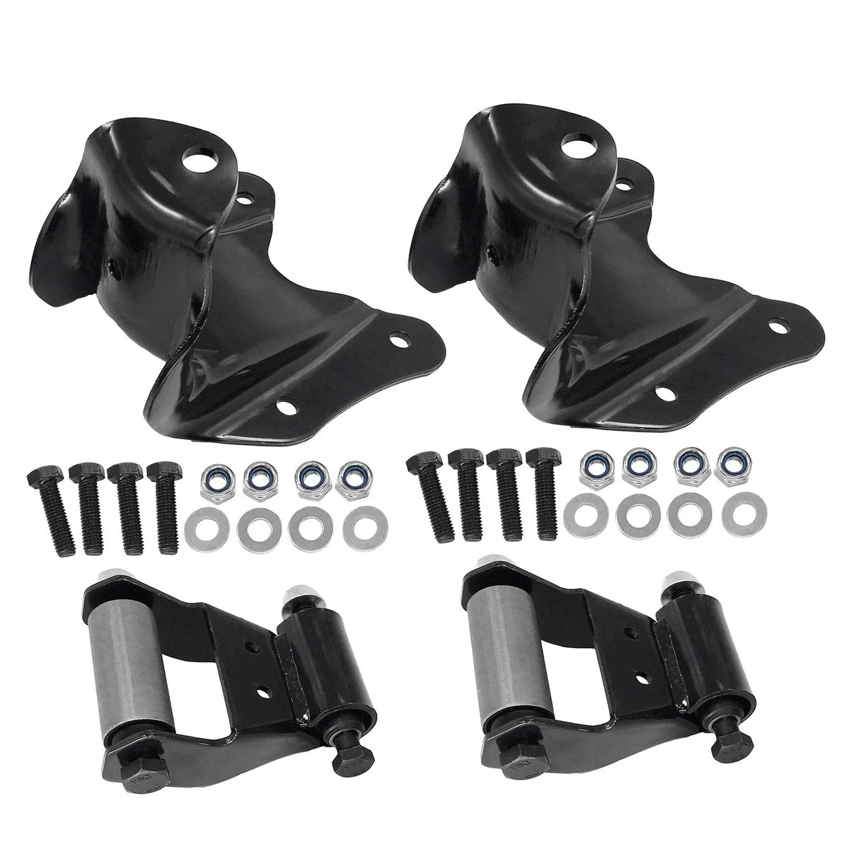 2X Rear Leaf Spring Shackle Bracket Kit for Ford Bronco F150 (1980–1997)