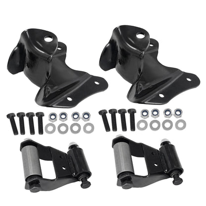 2X Rear Leaf Spring Shackle Bracket Kit for Ford Bronco F150 (1980–1997)