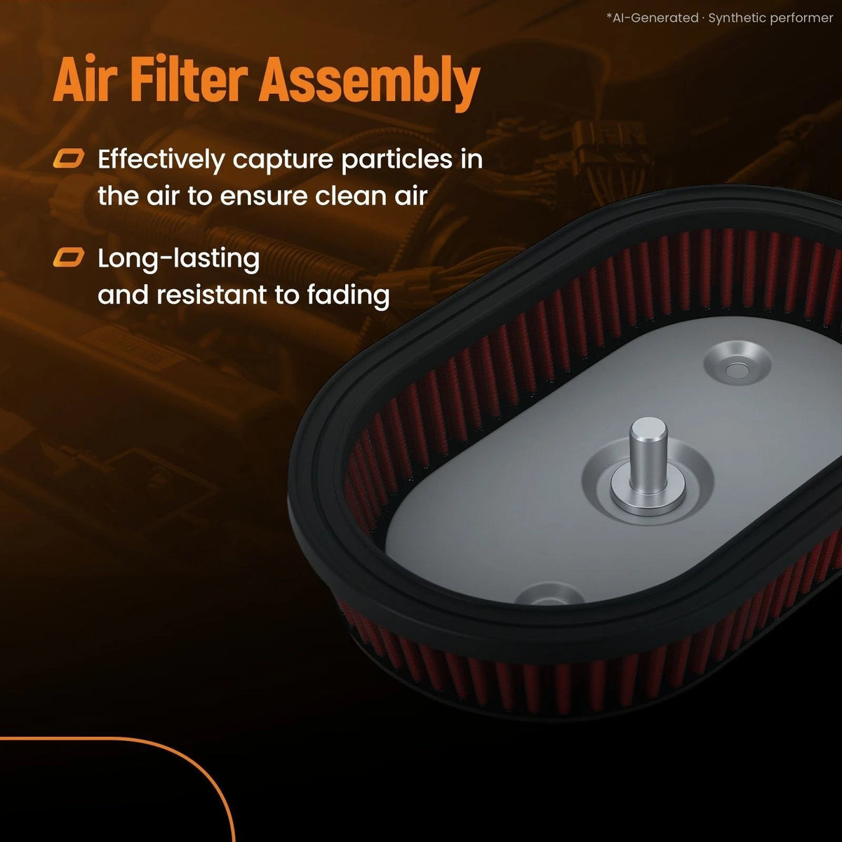 Air Filter Cleaner Element for Harley M8 Softail Touring (2017–2023)