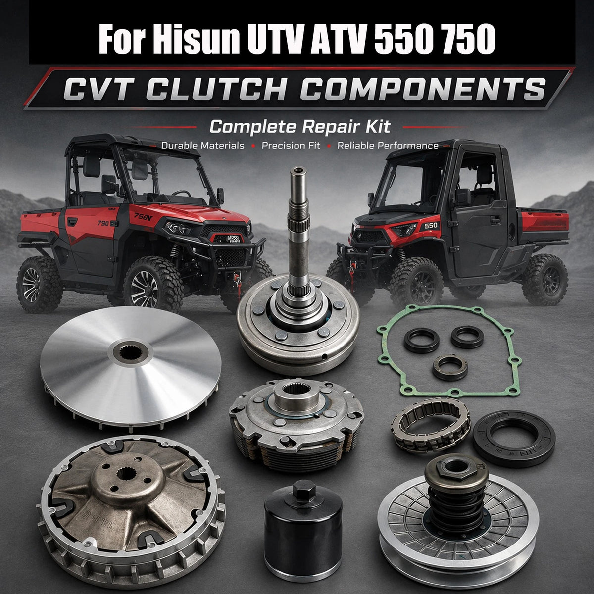 Clutch Shoe Drum Hub for Hisun 550 750 (2016–2023)
