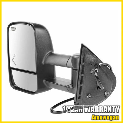 Left Towing Power Heated Signal Mirror for GMC Sierra, Chevy Silverado 1500 (2007–2014)