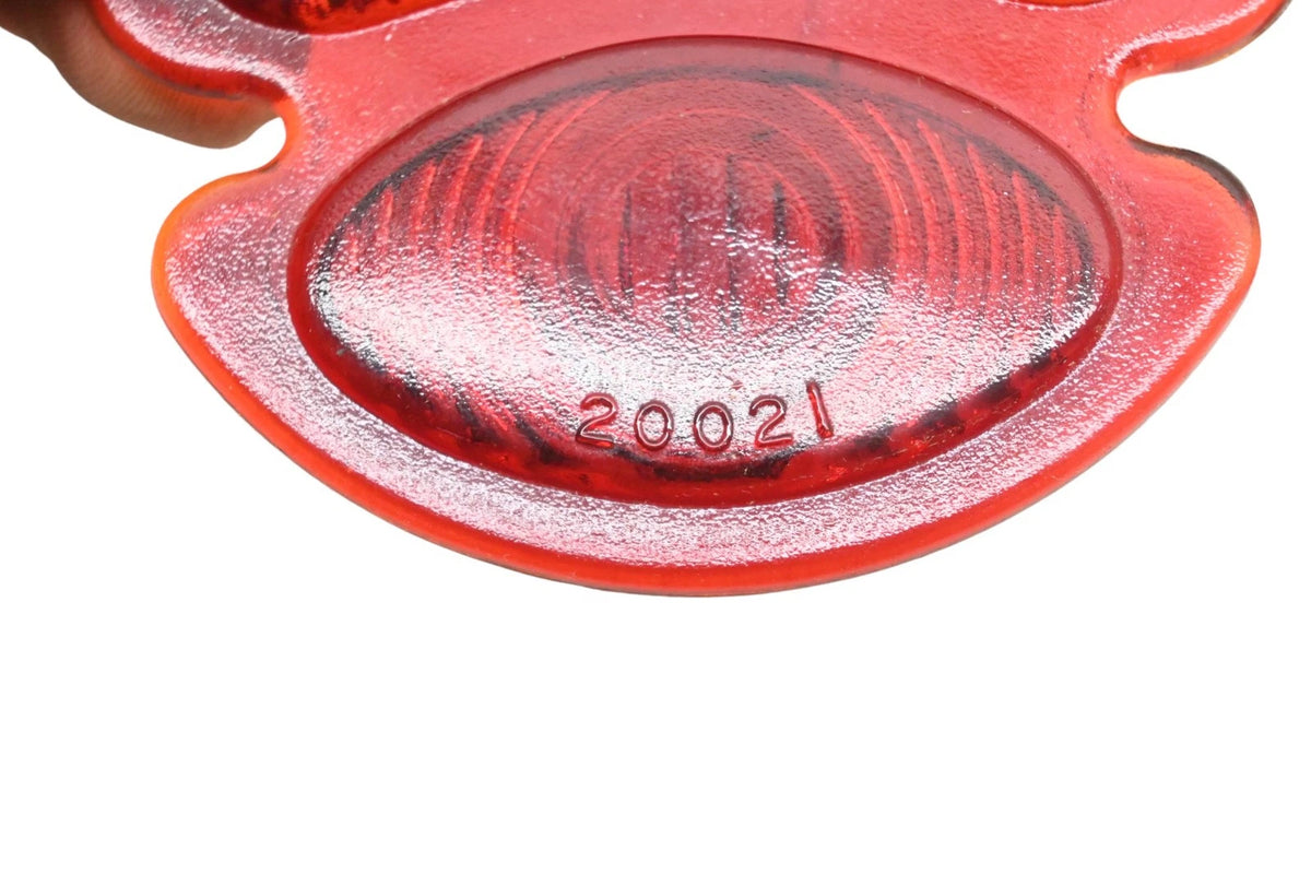 3.75" Red Glass Taillight Lens for Arrow (NOS)