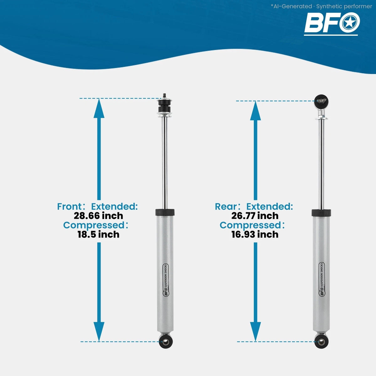 3.5" Lift Kit + Shock Absorbers for Jeep Wrangler JK Unlimited (2007–2018)