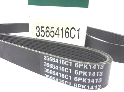 Serpentine V-Belt 6PK1413 for International (3565416C1, K060557, 5060555)