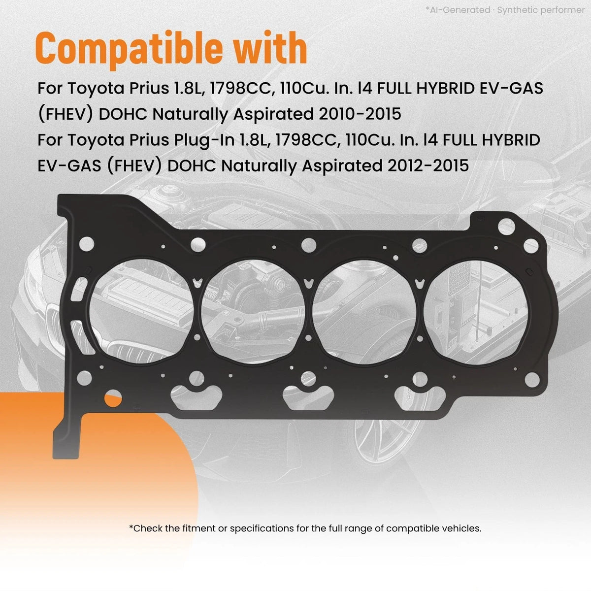 Timing Chain & Gasket Set w/ VVT Gears & Seals for Toyota Prius (2010–2015)