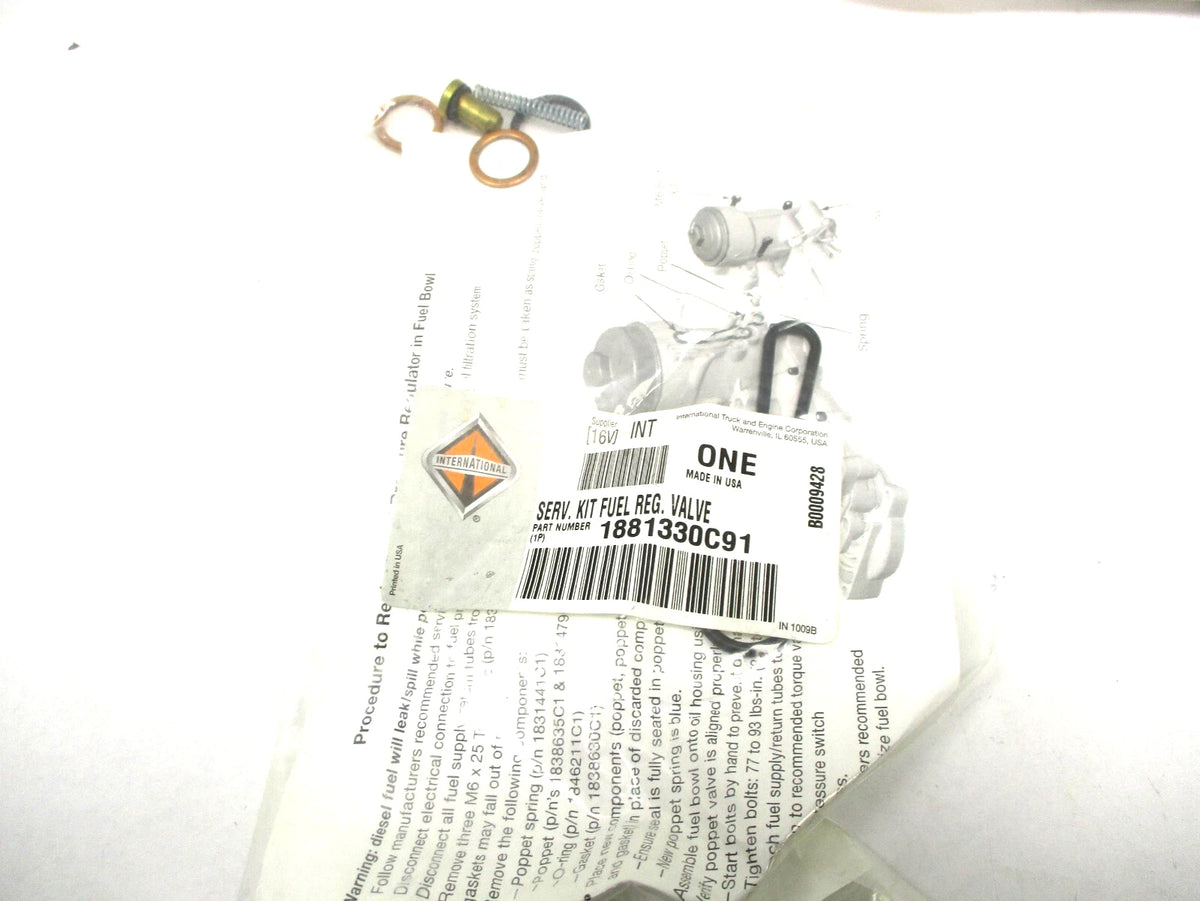 Fuel Pressure Regulator & Switch Kit for International (2597067C92, 1881251C92)