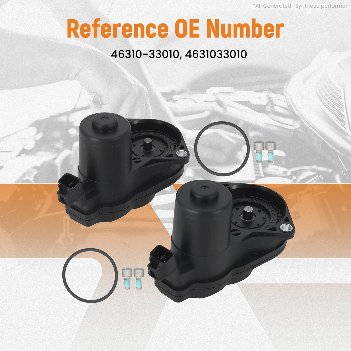 Pair Rear Brake Caliper Motor for Toyota C-HR Venza Sienna BZ4X Crown (2017–2023) 4631033010