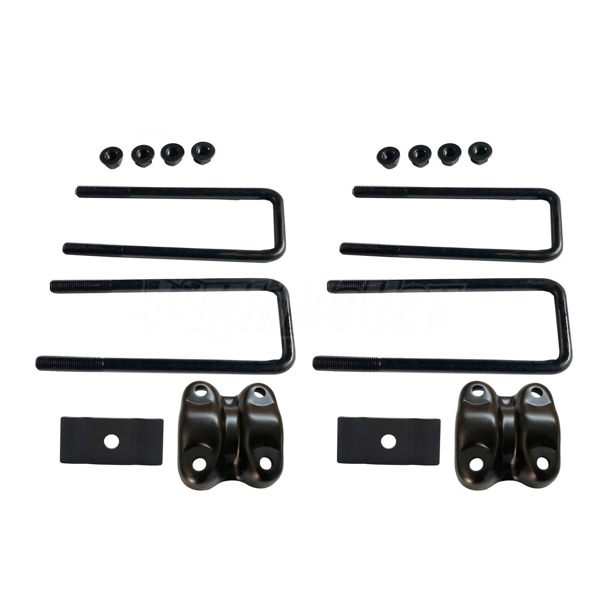 2X Rear Left Side Spring Plate with Axle U Bolts for Chevy Silverado Sierra 1500