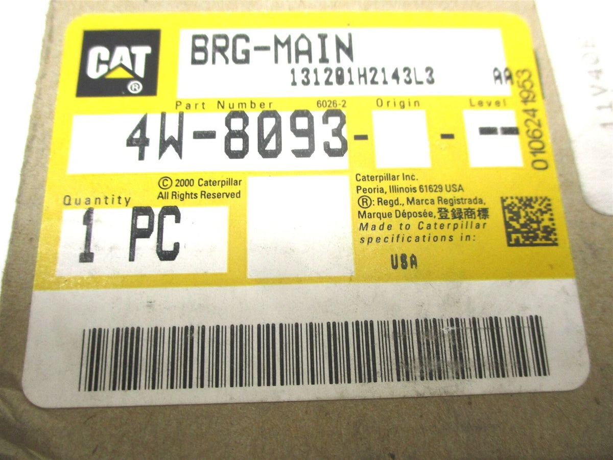 Set of 4 Main Crankshaft Bearings for Caterpillar 3208 3412 (Genuine)