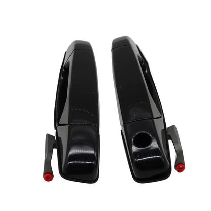2X Front L-R Door Handle Black for Chevrolet Silverado 1500 (2007–2013)