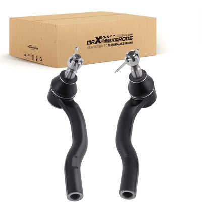 Set of 2 Outer Tie Rods for Infiniti EX35 EX37 G25 G35 G37 M35 M37 Q40