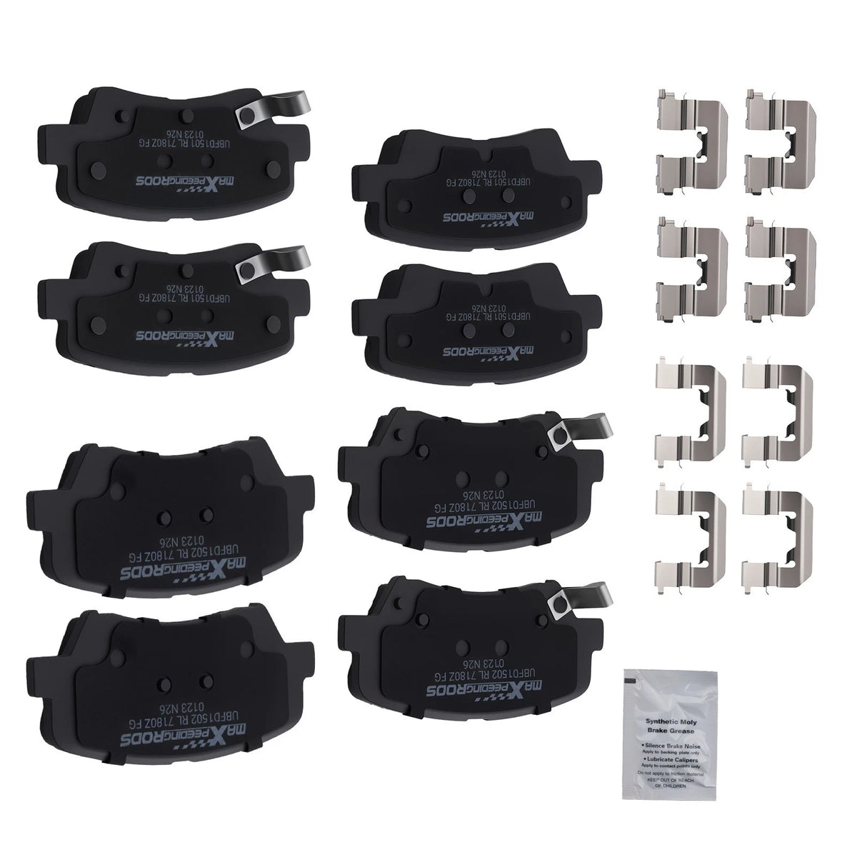 8pcs Ceramic Brake Pads Kit for Hyundai Elantra Coupe (2013–2014) D1543
