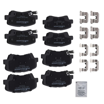 8pcs Ceramic Brake Pads Kit for Hyundai Elantra Coupe (2013–2014) D1543