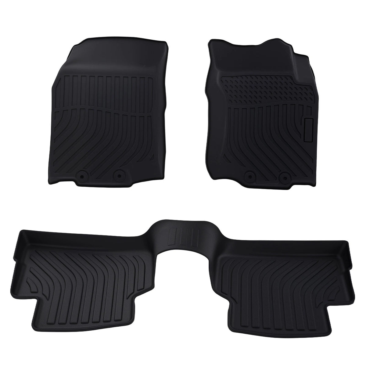 Set of 4 Black TPE Floor Mats for Nissan Rogue Sport (2017–2022)